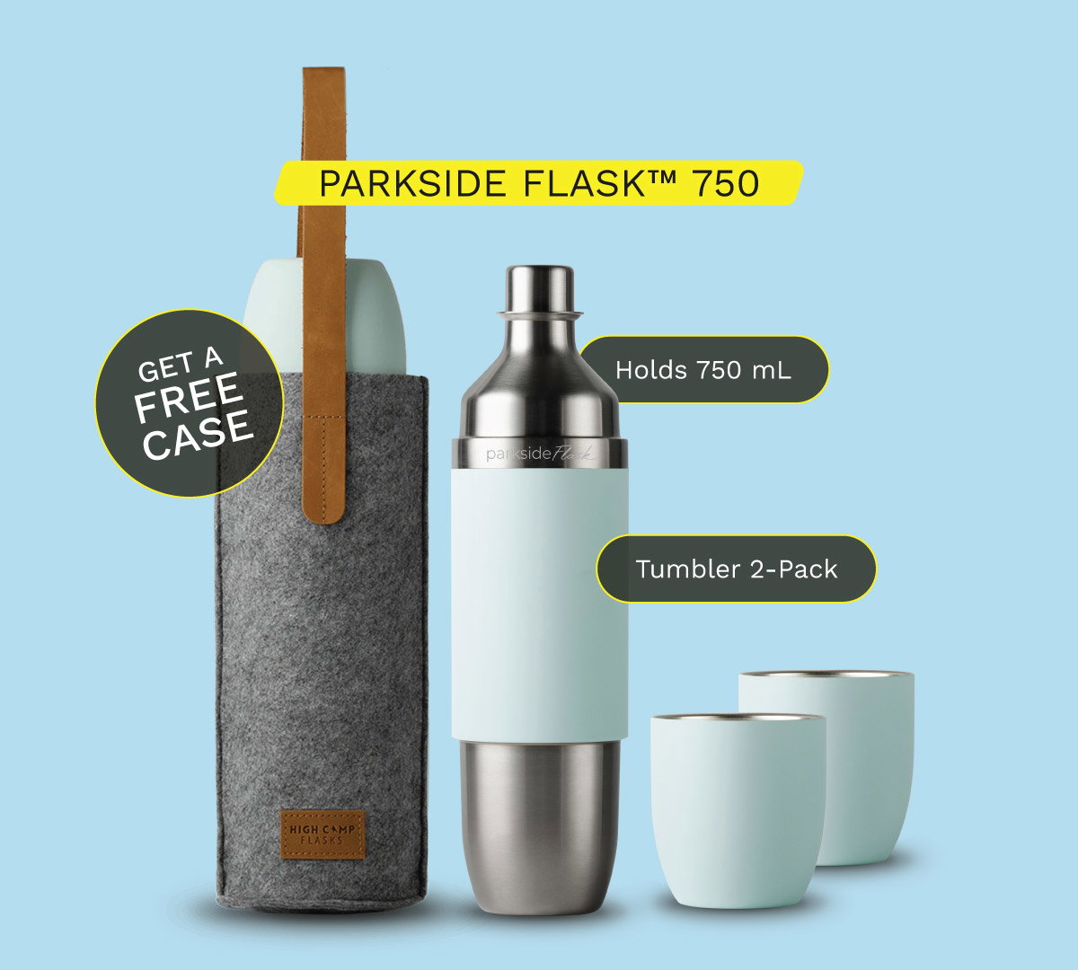 Get a FREE CASE with a Parkside Flask 750 Purchase