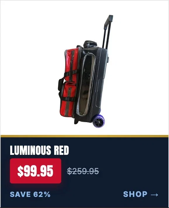 Epic 3 Ball Triple Luminous Red Black bowling bag