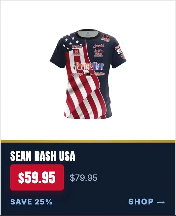 BowlersMart Sean Rash USA semi-custom CoolWick bowling jersey