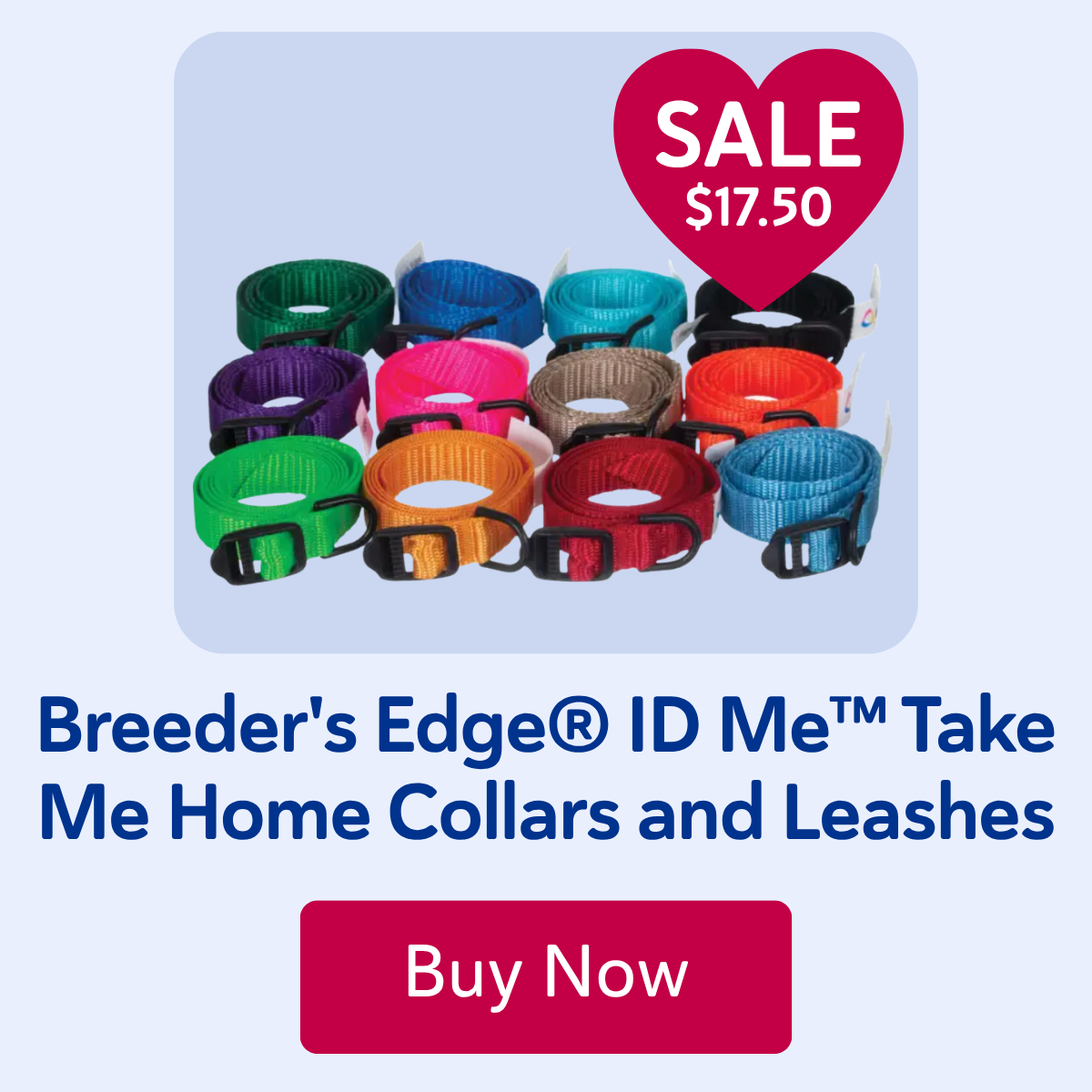 Breeder's Edge® ID Me™ Take Me Home Collars and Leashes