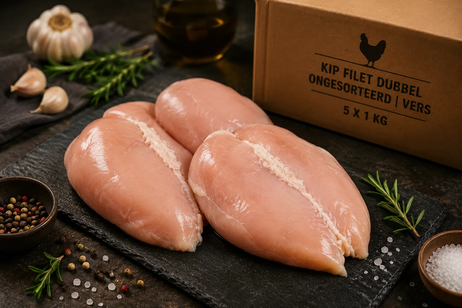 Verse Kipfilet dubbel — 5 x 1 kg | MegaFoodStunter
