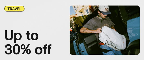 Travel | Up to 30% off