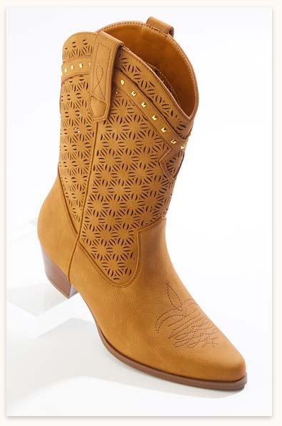 Laser Cut Western Boots