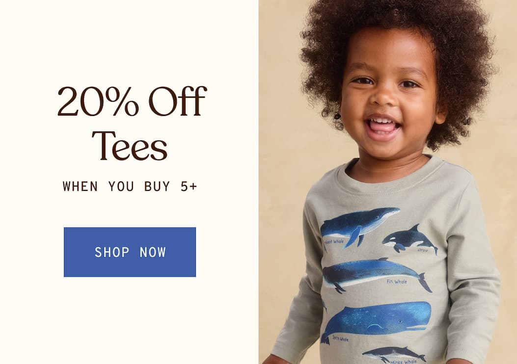 20% OFF 5+ TEES