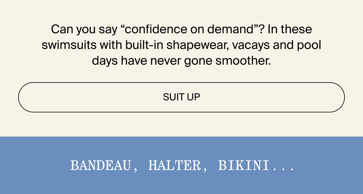 Suit up with swimsuits with built-in shapewear