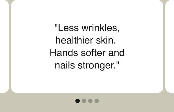 Customer reviews sharing experiences with Naked Collagen