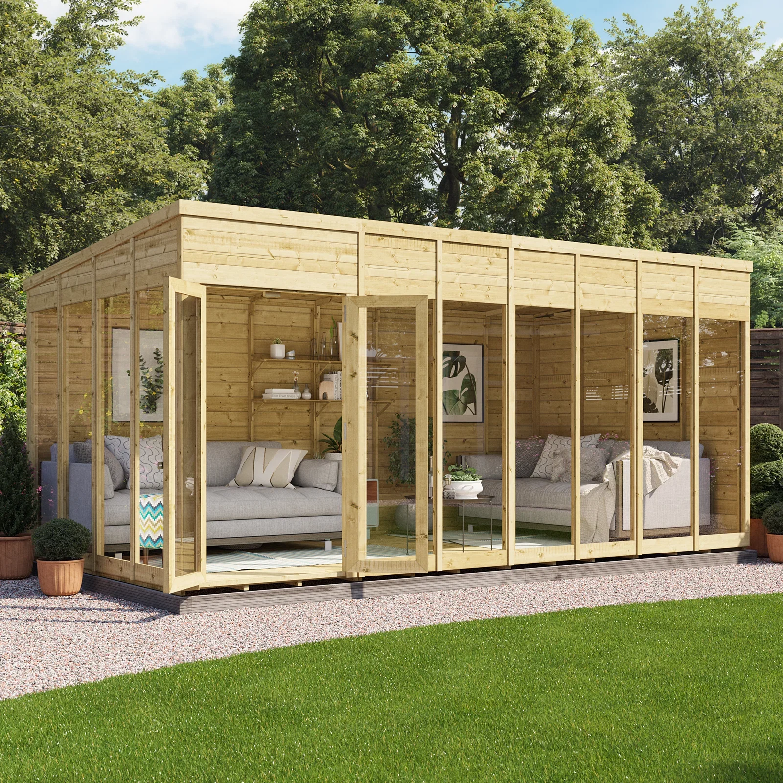 Image of BillyOh Switch Pressure Treated Pent Summerhouse