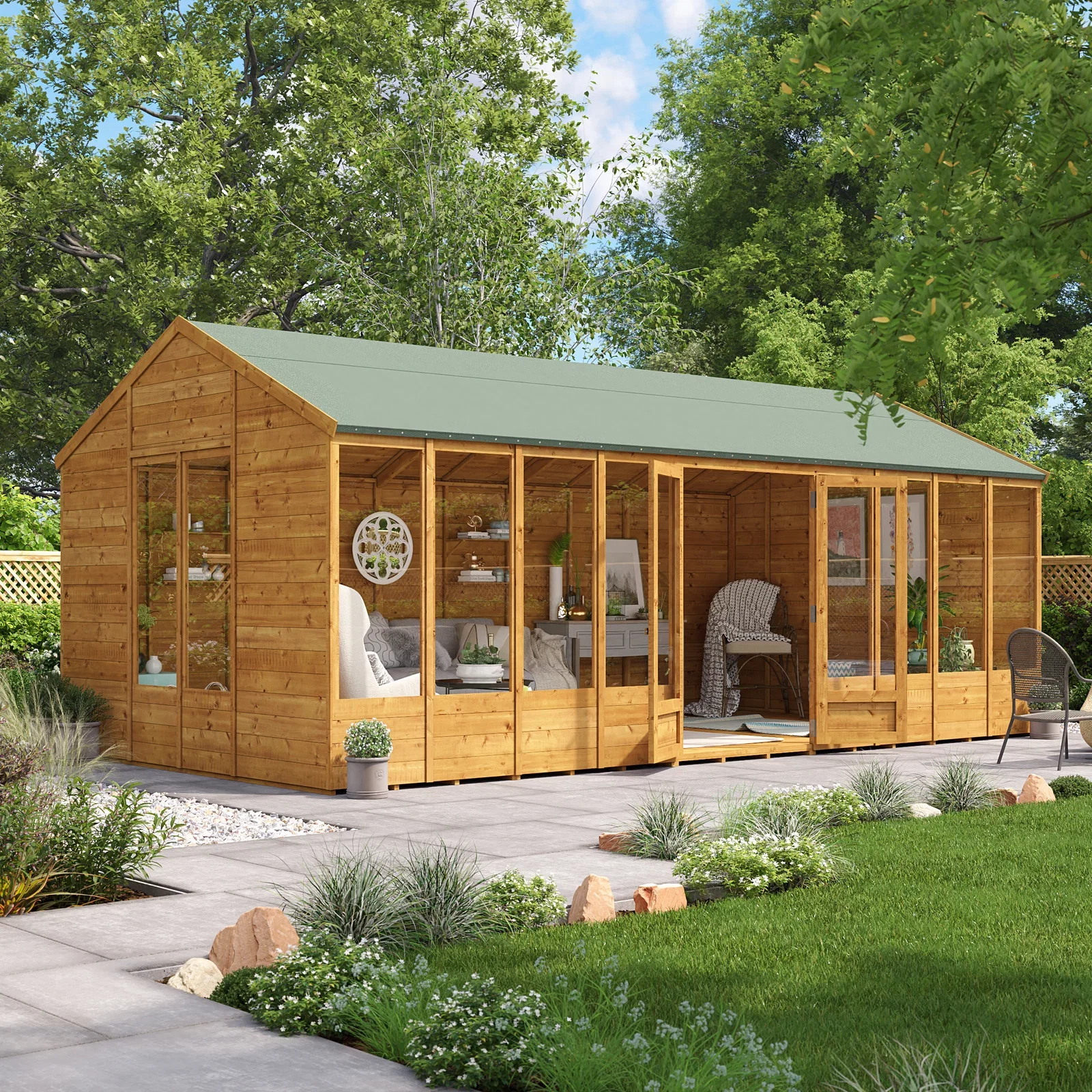 Image of BillyOh Petra Tongue and Groove Reverse Apex Summerhouse