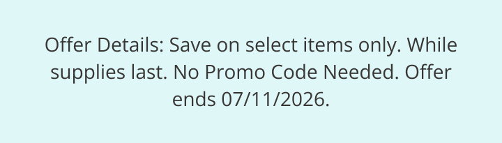 Sale Ends July 11