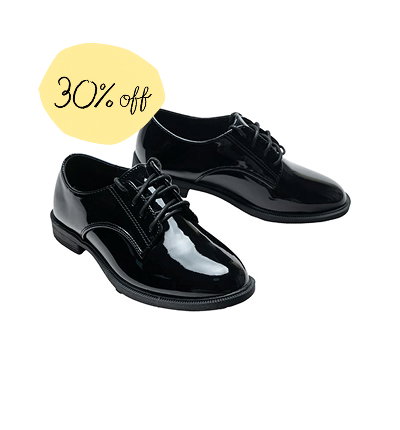 Moustache black dress shoes 30% Off