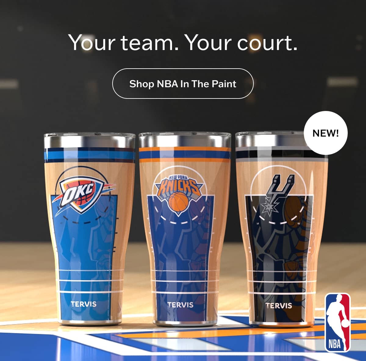 Your team. Your court. Shop NBA In the Paint