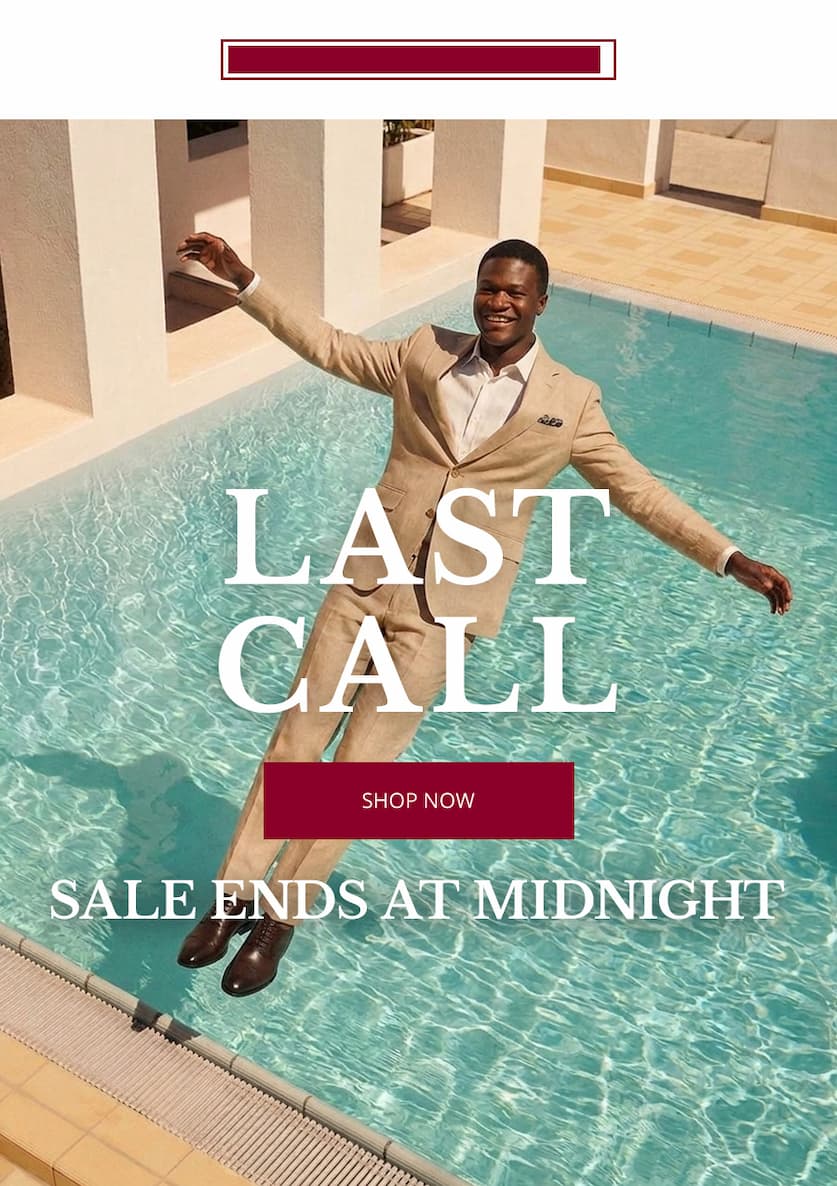 Last Call - Sale Ends at Midnight