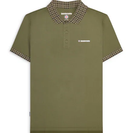 Gingham Collar Polo