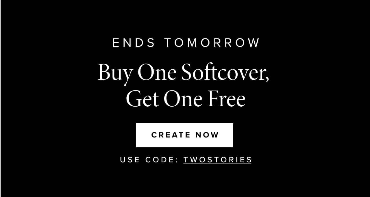 Ends tomorrow- buy one softcover, get one free