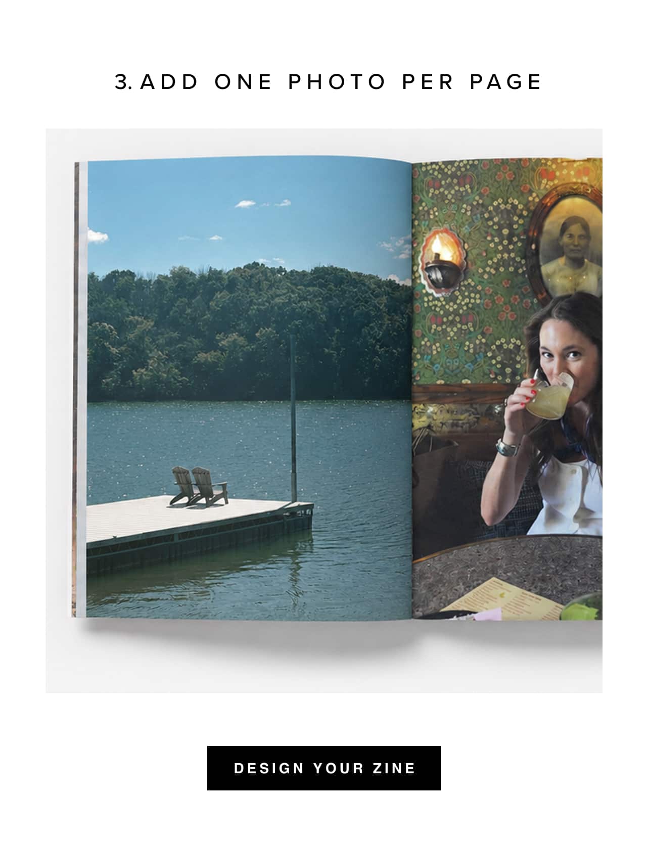 Add one photo per page