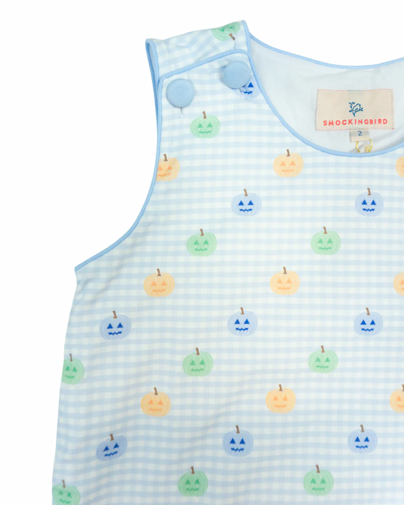 Pumpkin Parade Gingham Shortall