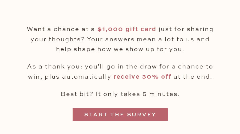 Start the survey now!
