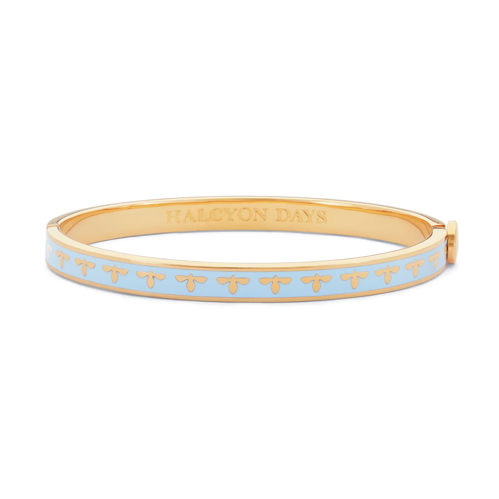 Image of Skinny Bee Forget-me-Not & Gold Bangle