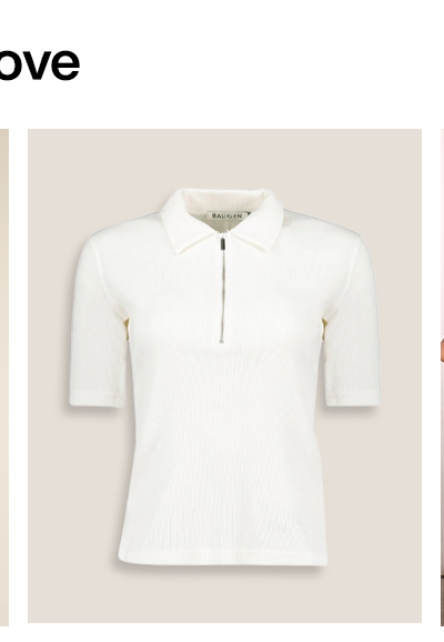 Ivy Ribbed Short-Sleeve Zip Top