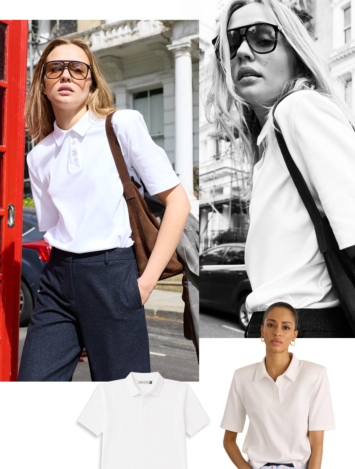 Kayla Strong Shoulder Polo Top