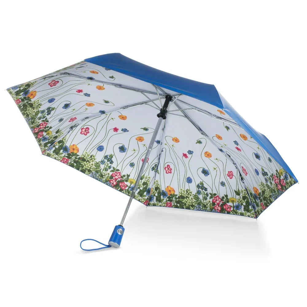 Image of Under Canopy Print Folding Umbrella with Auto Open/Close Technology