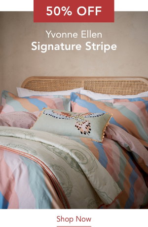50% Off Yvonne Ellen Signature Stripe Bedding in Multi