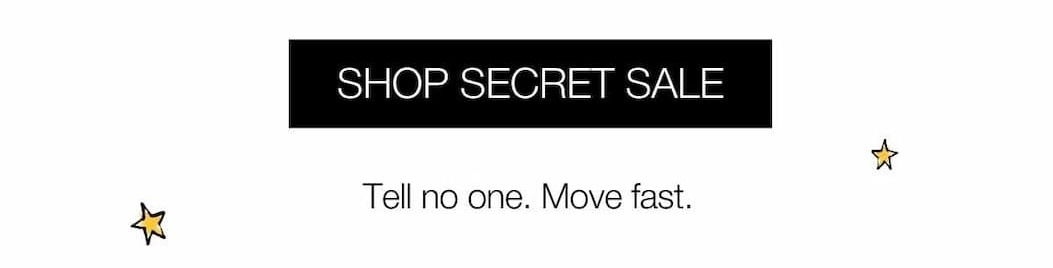 50% Off Secret Sale