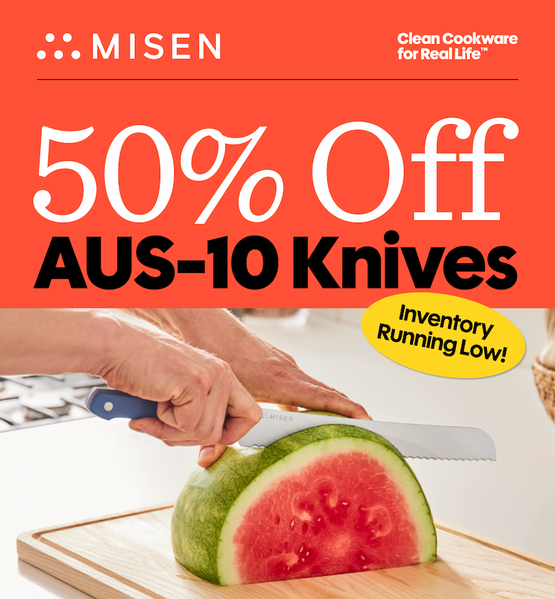 50% off AUS-10 Knives