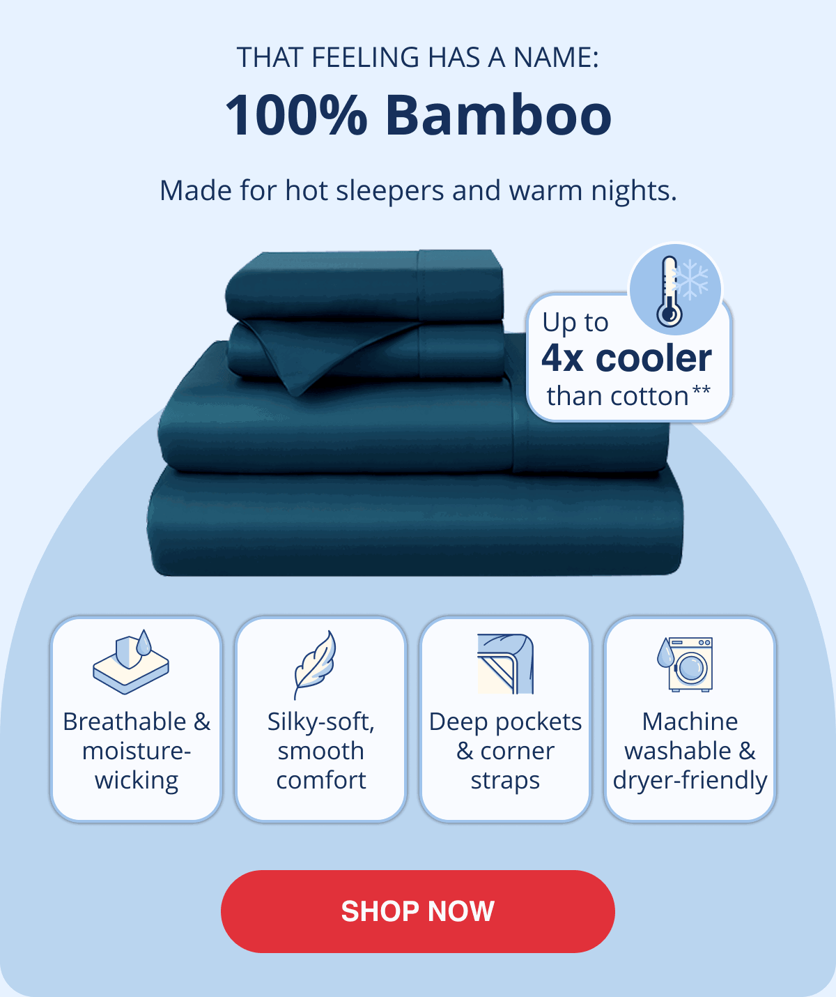 That feeling has a name: 100% Bamboo
