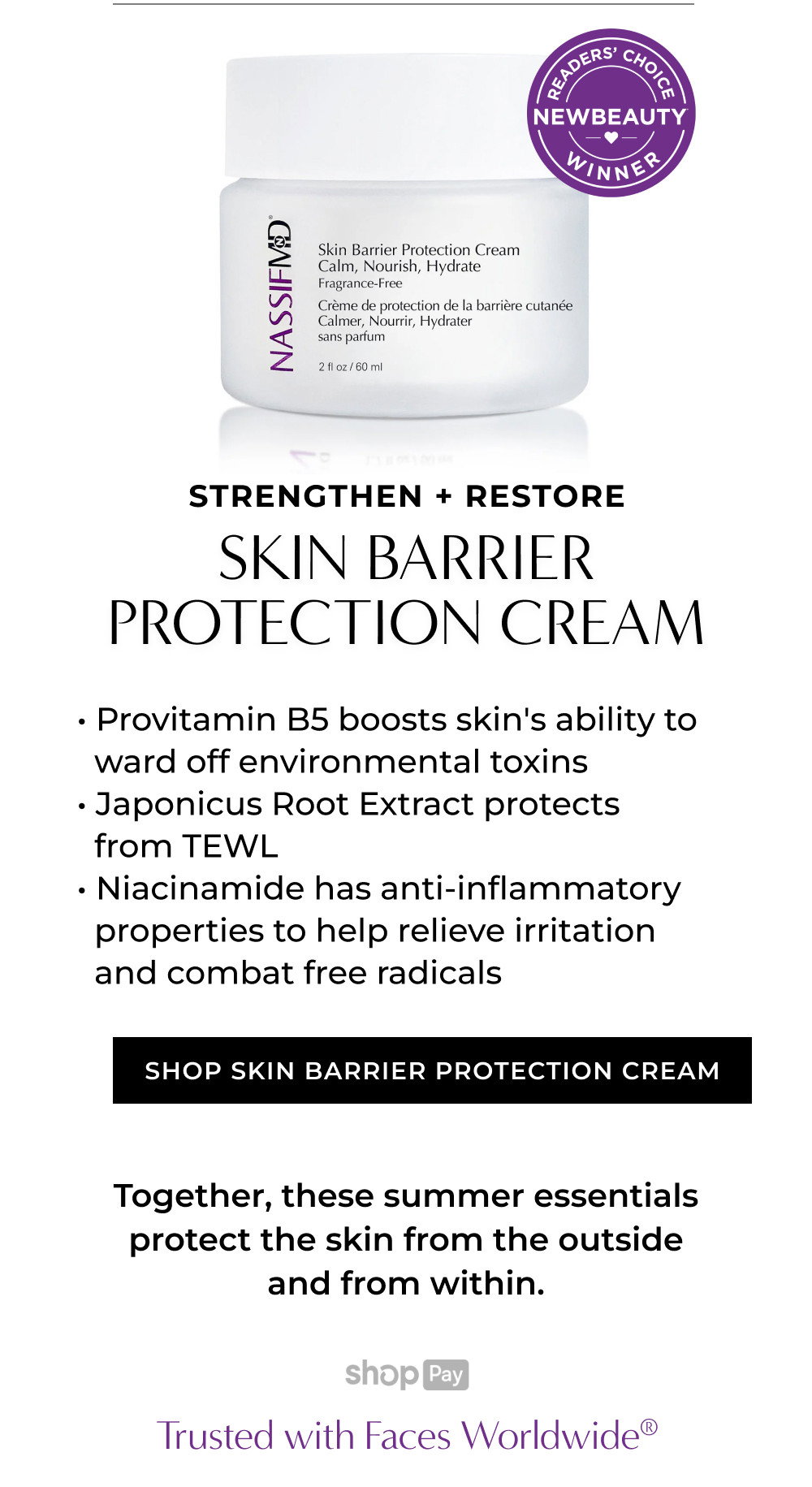 STRENGTHEN + RESTORE SKIN BARRIER PROTECTION CREAM