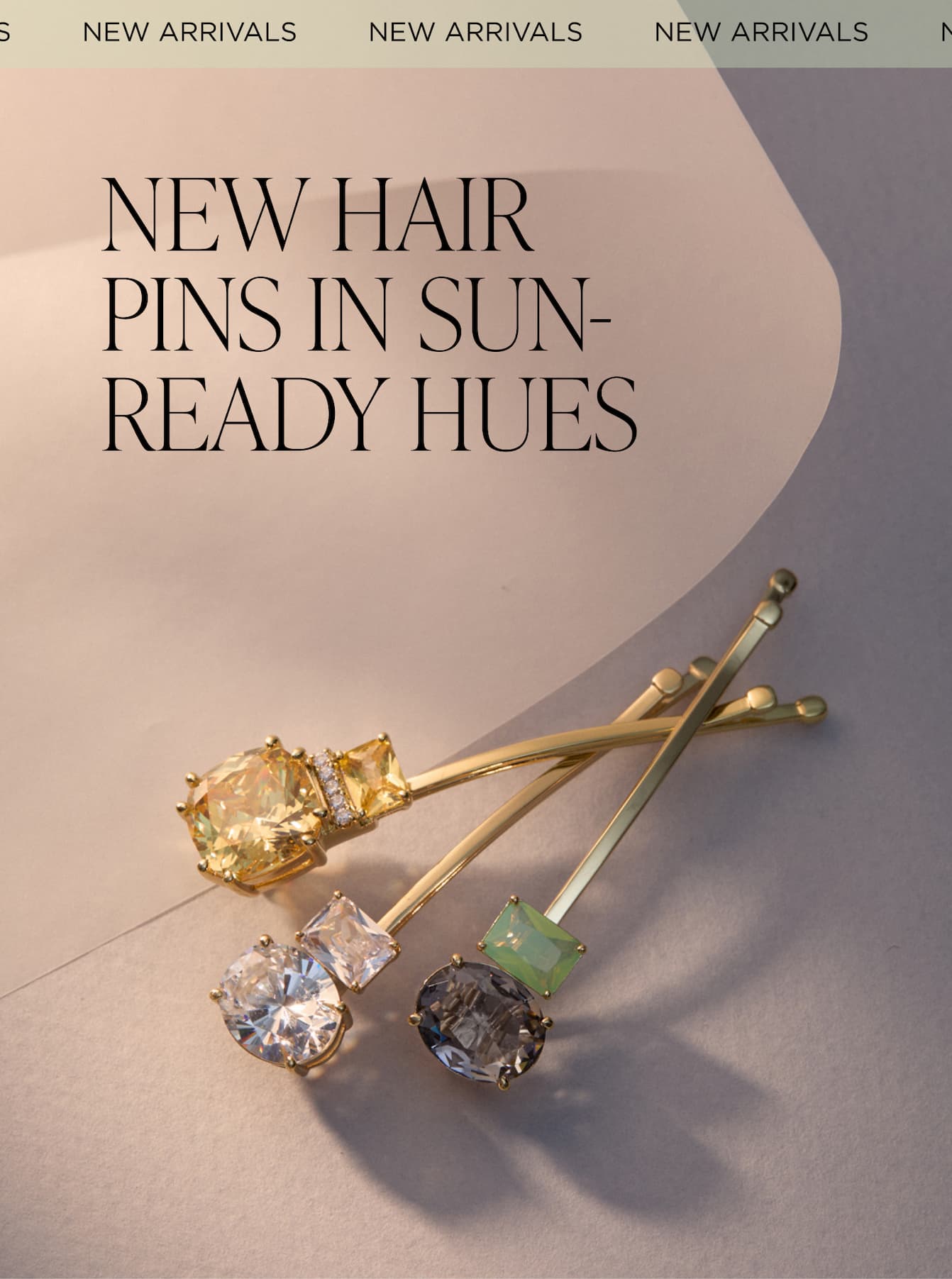 IMAGE OF HAIR PINS ON A NEUTRAL BACKGROUND
