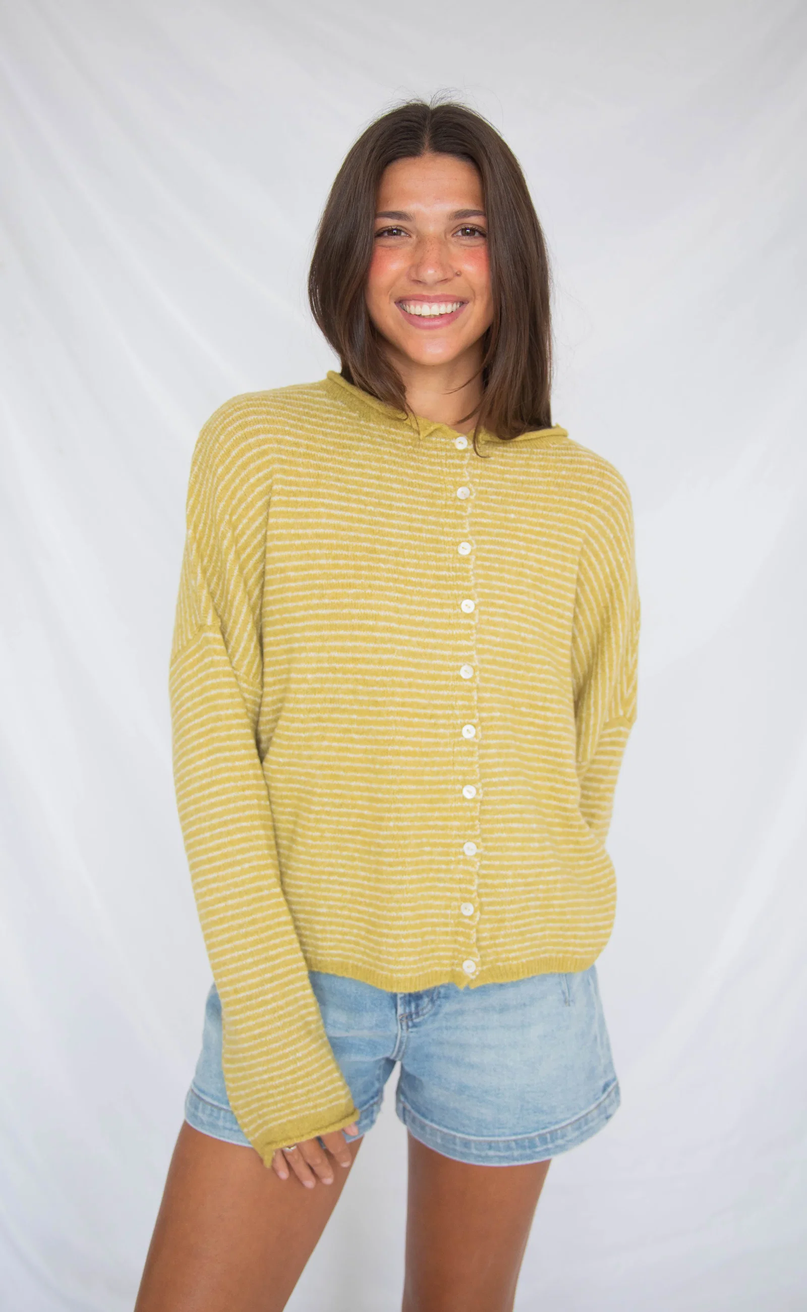 Image of beat of your heart cardigan - olive