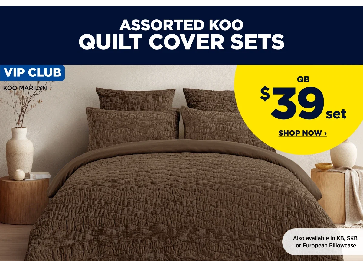 Assorted Koo Quilt Cover Sets