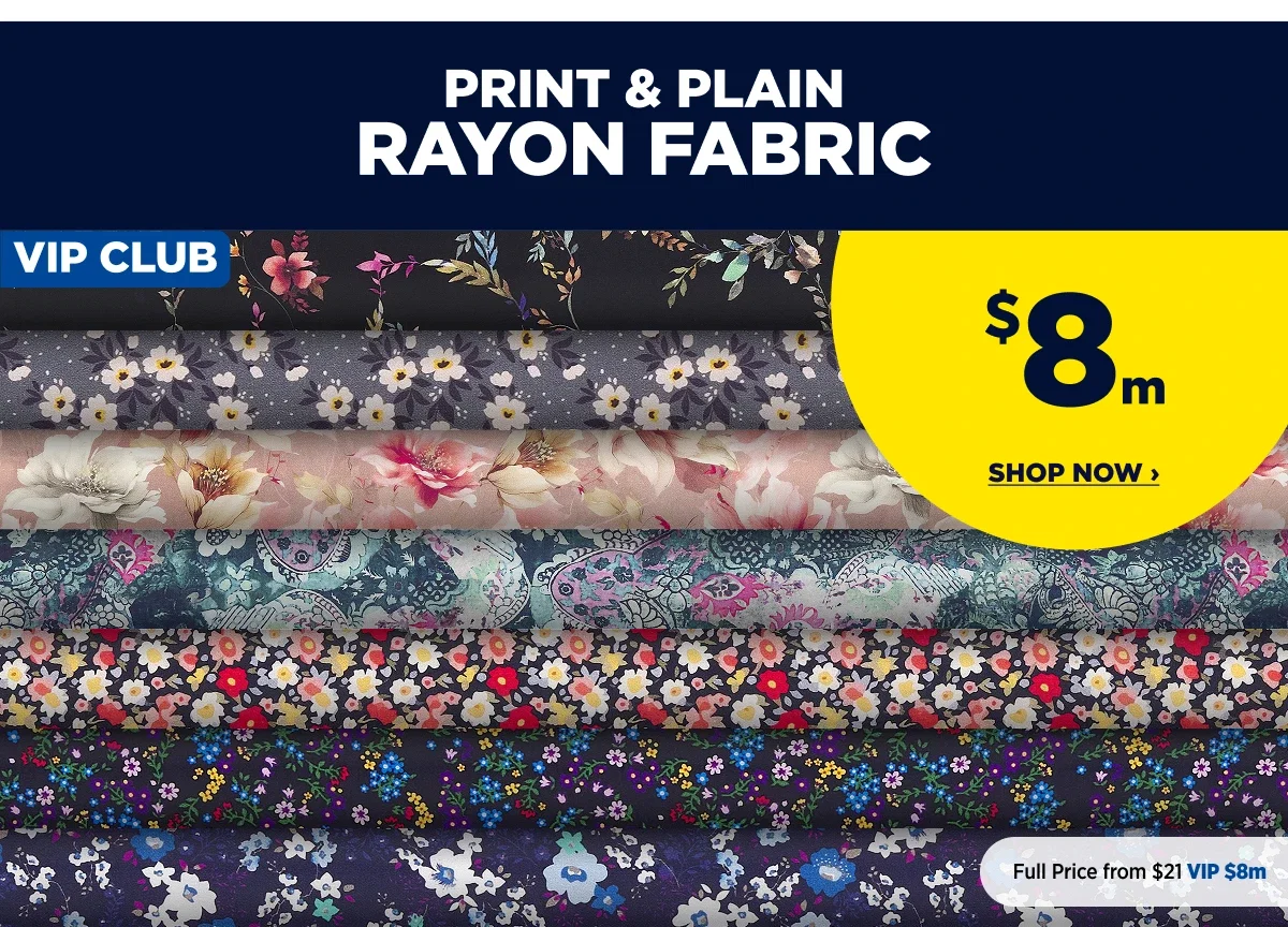 Printed & Plain Rayon Fabric