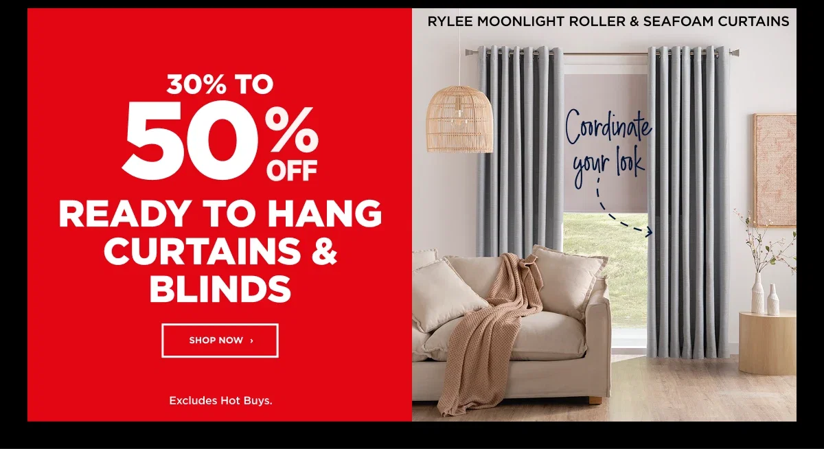 Ready to hang curtains & Blinds