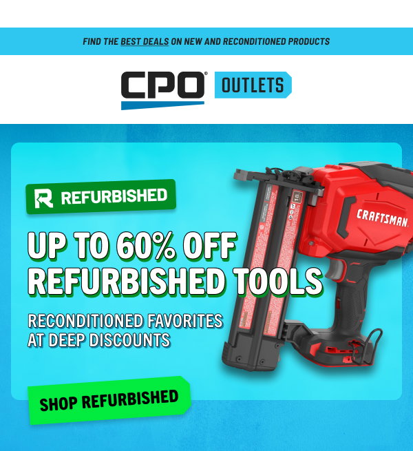 Outlets Refurbished Tools