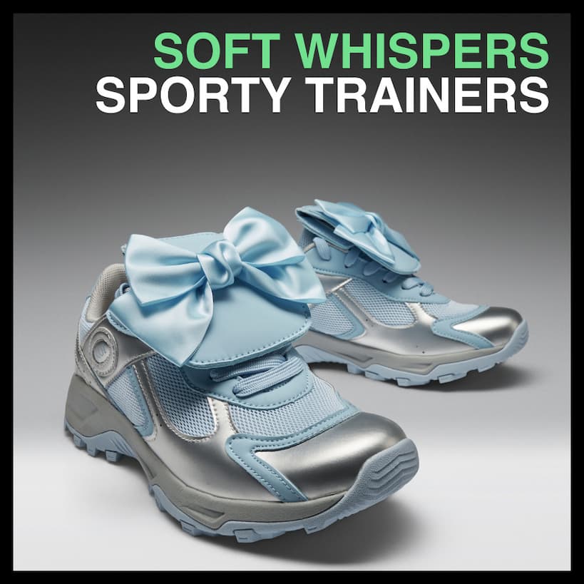 Soft Whispers Sporty Trainers - Baby Blue