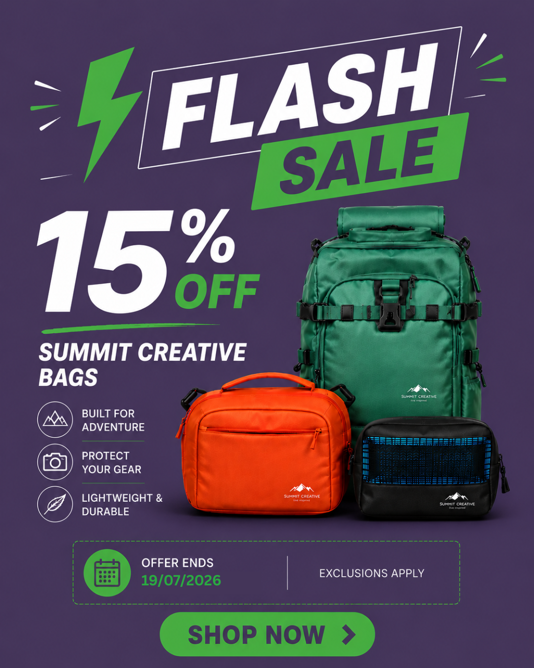 Summit Creative Bags Sale