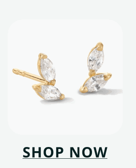 Petite marquise-cut stones arranged in a floral-inspired silhouette. Click here to shop now