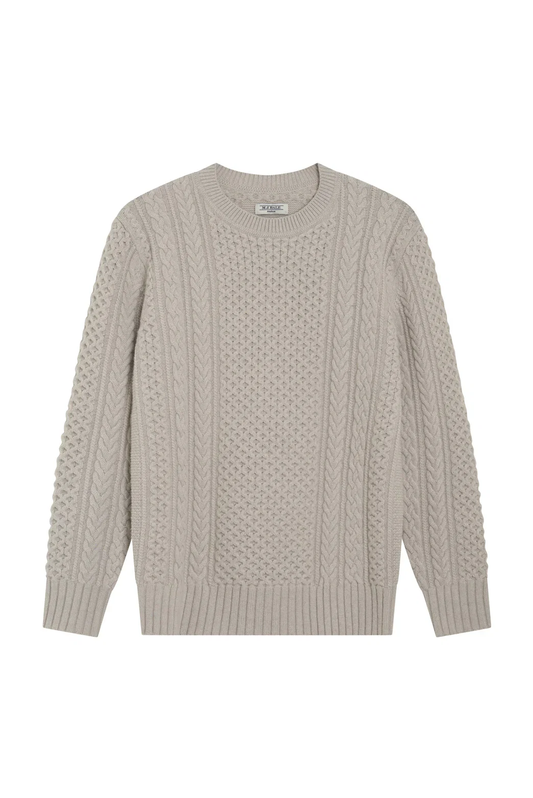 Image of WOLF CABLE MOCK NECK CREW