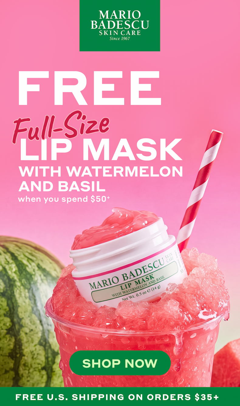 FREE  Full-Size  Lip Mask with Watermelon and Basil when you spend $50+