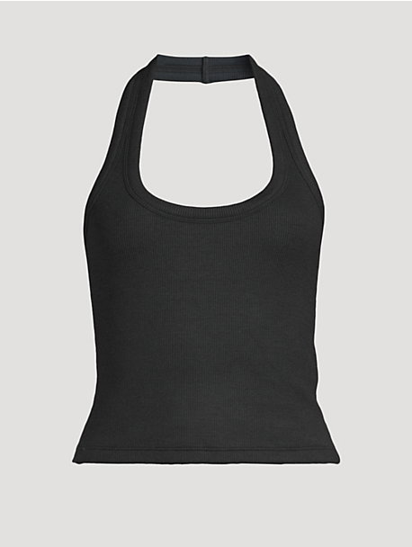 Nattie Rib-Knit Halter Top