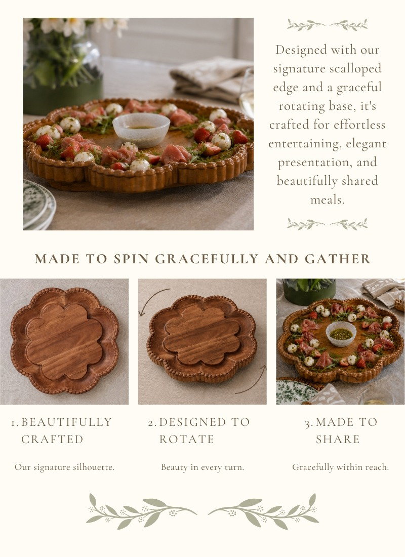 Scalloped Lazy Susan