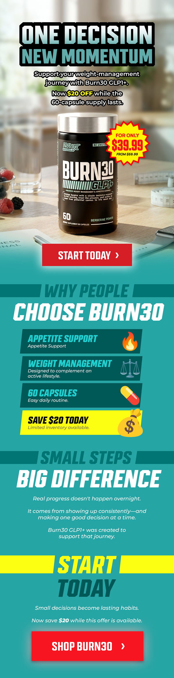 Buy Nutrex Research Burn 30 GLP1+