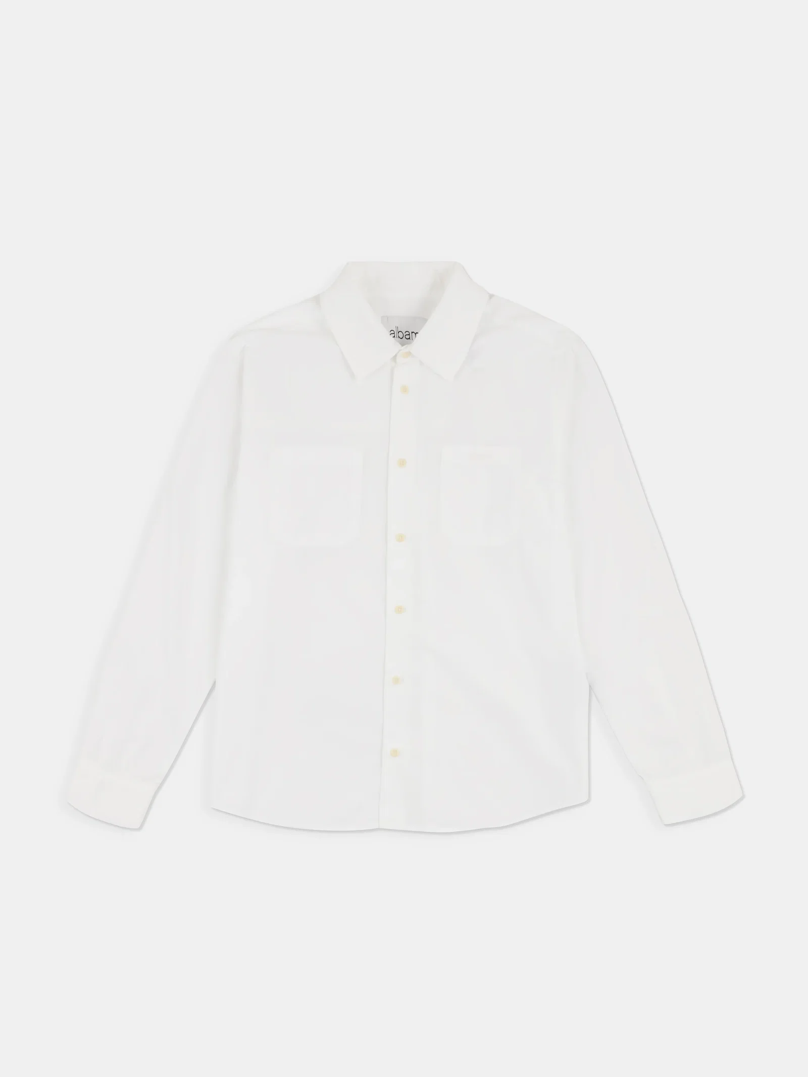 Image of Filey Poplin Shirt in White