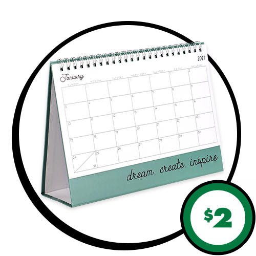 $2 2027 Desk Calendars