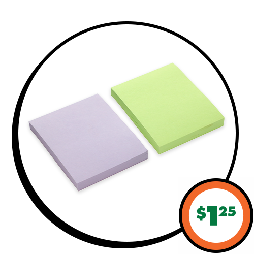 $1.25 Post-It® Notes, 2-pk.