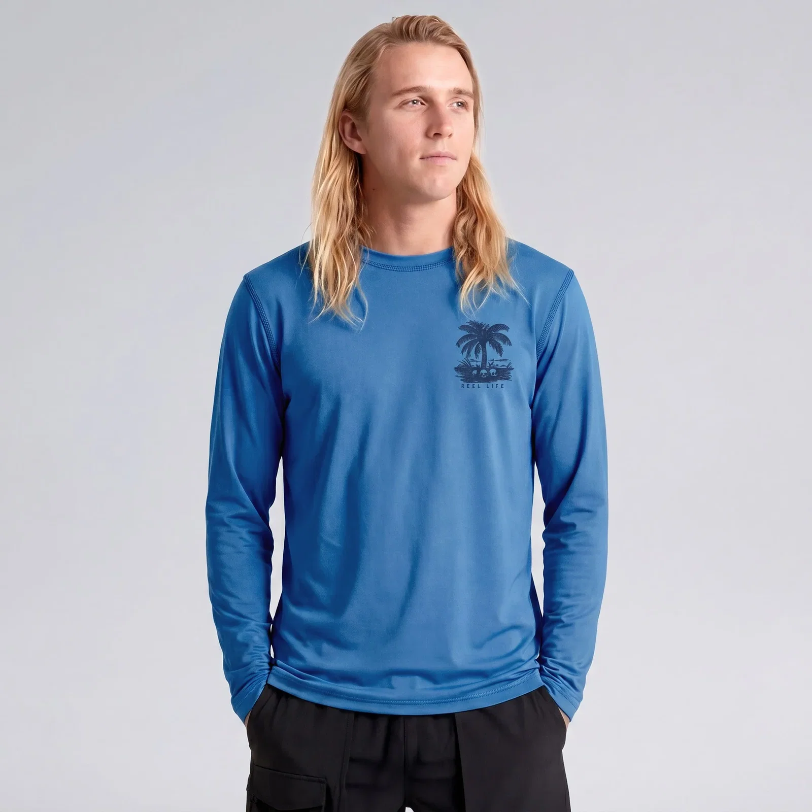 Image of Jax Beach UV Long Sleeve | Blue Jewel
