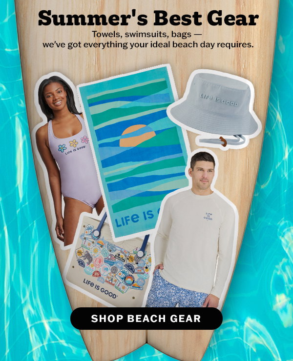 Shop beach gear.