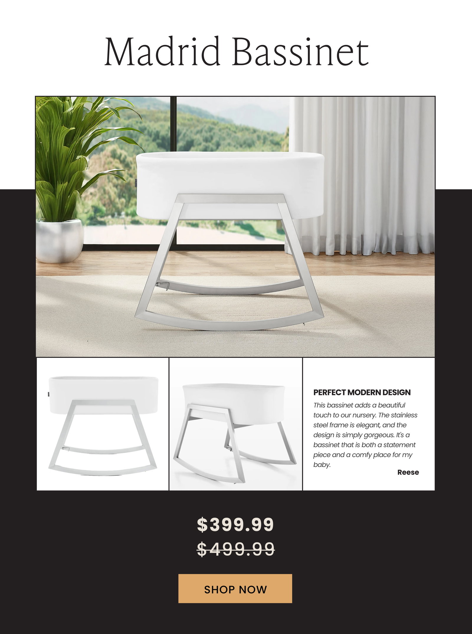 Shop Madrid Bassinet